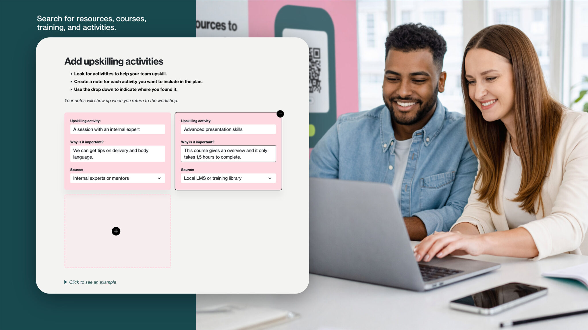 Searcing for upskilling resources