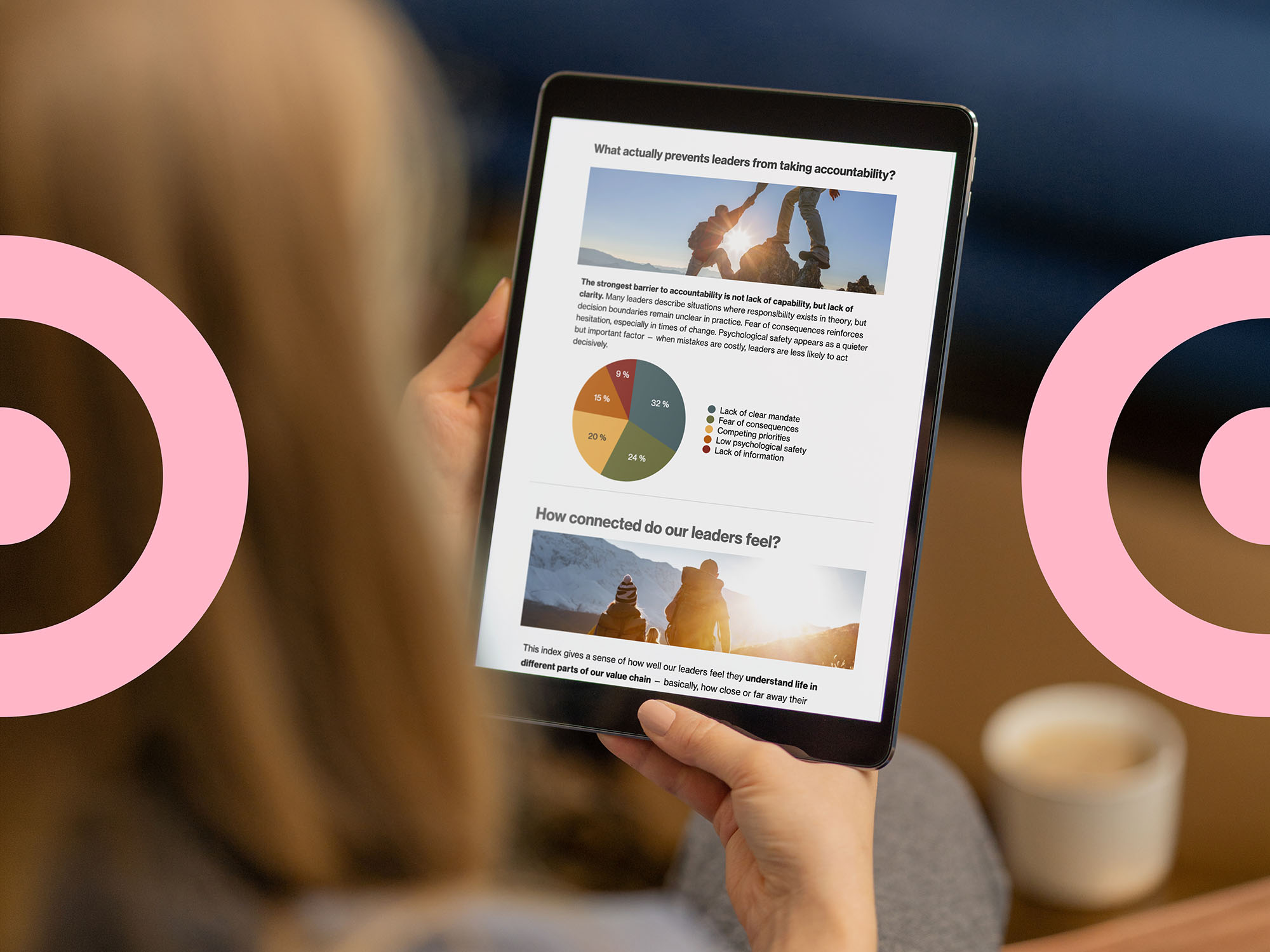 A manager looking at Funkis Insight report