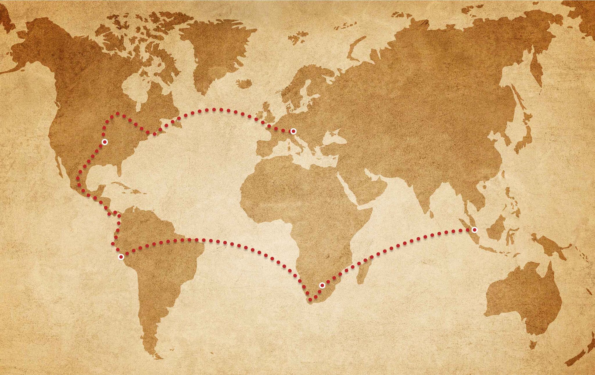 Map of the journey